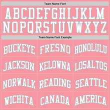 Load image into Gallery viewer, Custom Medium Pink White-Gray Authentic Basketball Jersey