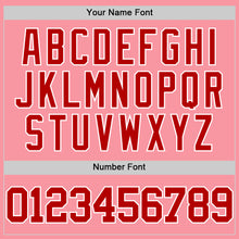 Load image into Gallery viewer, Custom Medium Pink Red-White Authentic Basketball Jersey