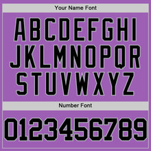 Load image into Gallery viewer, Custom Medium Purple Black-Gray Authentic Basketball Jersey