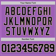 Load image into Gallery viewer, Custom Medium Purple Black-Cream Authentic Basketball Jersey