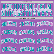 Load image into Gallery viewer, Custom Medium Purple Teal-White Authentic Basketball Jersey