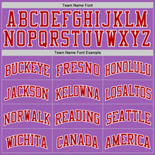 Load image into Gallery viewer, Custom Medium Purple Red-White Authentic Basketball Jersey