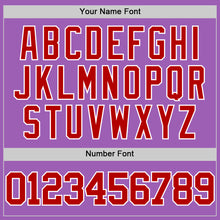 Load image into Gallery viewer, Custom Medium Purple Red-White Authentic Basketball Jersey