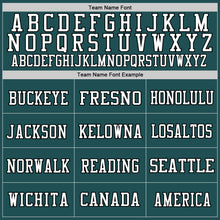 Load image into Gallery viewer, Custom Midnight Green Gray-Black Mesh Authentic Throwback Football Jersey