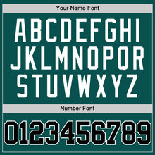 Load image into Gallery viewer, Custom Midnight Green Black-White Authentic Basketball Jersey