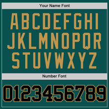 Load image into Gallery viewer, Custom Midnight Green Black-Old Gold Authentic Basketball Jersey