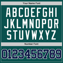 Load image into Gallery viewer, Custom Midnight Green Navy-White Authentic Basketball Jersey
