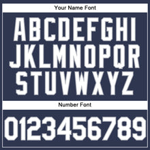 Load image into Gallery viewer, Custom Stitched Navy White-Gray Sports Pullover Sweatshirt Hoodie