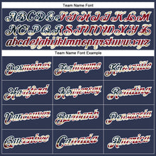 Load image into Gallery viewer, Custom Stitched Navy Vintage USA Flag-White Sports Pullover Sweatshirt Hoodie