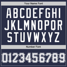 Load image into Gallery viewer, Custom Navy White Authentic Throwback Baseball Jersey