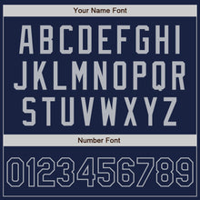 Load image into Gallery viewer, Custom Navy Gray Authentic Baseball Jersey