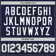 Load image into Gallery viewer, Custom Navy White Black-Gray Authentic Throwback Basketball Jersey