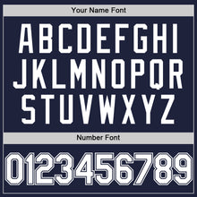 Load image into Gallery viewer, Custom Navy White Authentic Throwback Basketball Jersey