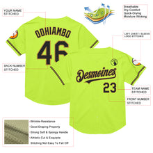 Load image into Gallery viewer, Custom Neon Green Black-Old Gold Mesh Authentic Throwback Baseball Jersey