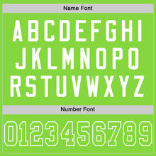 Load image into Gallery viewer, Custom Neon Green White Mesh Authentic Throwback Football Jersey