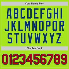 Load image into Gallery viewer, Custom Neon Green Red-Royal Authentic Throwback Basketball Jersey