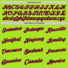 Load image into Gallery viewer, Custom Neon Green Navy-Orange Authentic Throwback Basketball Jersey