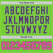 Load image into Gallery viewer, Custom Neon Green Pink-Purple Authentic Basketball Jersey