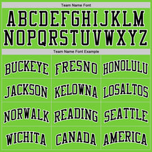 Load image into Gallery viewer, Custom Neon Green Black-White Authentic Basketball Jersey