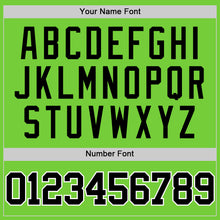 Load image into Gallery viewer, Custom Neon Green Black-White Authentic Basketball Jersey