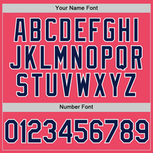 Load image into Gallery viewer, Custom Neon Pink Navy-White Authentic Baseball Jersey
