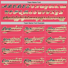 Load image into Gallery viewer, Custom Neon Pink Vintage USA Flag-Cream Authentic Baseball Jersey