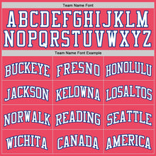 Load image into Gallery viewer, Custom Neon Pink White-Royal Authentic Basketball Jersey