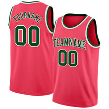 Load image into Gallery viewer, Custom Neon Pink Green-White Authentic Basketball Jersey