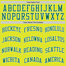 Load image into Gallery viewer, Custom Neon Yellow Kelly Green-White Authentic Basketball Jersey