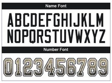 Load image into Gallery viewer, Custom Vegas Gold Black-White Drift Fashion Football Jersey
