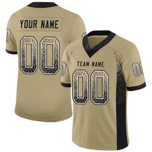 Load image into Gallery viewer, Custom Vegas Gold Black-White Drift Fashion Football Jersey