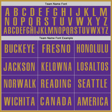 Load image into Gallery viewer, Custom Old Gold Purple-Black Authentic Baseball Jersey