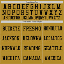 Load image into Gallery viewer, Custom Old Gold Red-Black Mesh Authentic Throwback Football Jersey