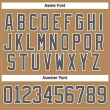 Load image into Gallery viewer, Custom Old Gold Steel Gray-White Hockey Lace Neck Jersey