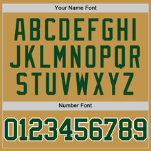 Load image into Gallery viewer, Custom Old Gold Green-White Authentic Basketball Jersey