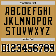 Load image into Gallery viewer, Custom Old Gold Black-White Authentic Basketball Jersey