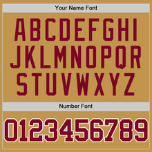 Load image into Gallery viewer, Custom Old Gold Maroon-White Authentic Basketball Jersey
