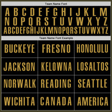 Load image into Gallery viewer, Custom Olive Black-Old Gold Authentic Salute To Service Baseball Jersey