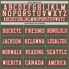 Load image into Gallery viewer, Custom Olive Red-White Mesh Authentic Throwback Salute To Service Football Jersey