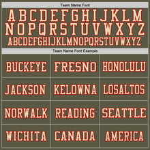 Load image into Gallery viewer, Custom Olive Cream-Red Mesh Authentic Salute To Service Football Jersey