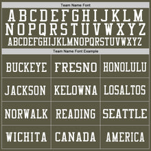 Load image into Gallery viewer, Custom Olive White Mesh Authentic Salute To Service Football Jersey