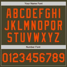 Load image into Gallery viewer, Custom Olive Orange Authentic Salute To Service Baseball Jersey