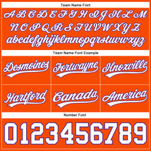 Load image into Gallery viewer, Custom Orange White-Purple Authentic Basketball Shorts