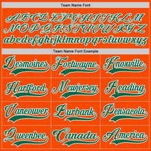 Load image into Gallery viewer, Custom Orange Kelly Green-White Hockey Lace Neck Jersey