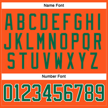 Load image into Gallery viewer, Custom Orange Kelly Green-White Hockey Jersey