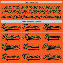 Load image into Gallery viewer, Custom Orange Black-Old Gold Hockey Jersey