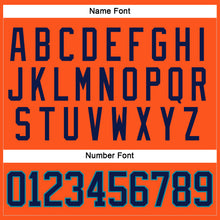 Load image into Gallery viewer, Custom Orange Navy-Teal Hockey Jersey