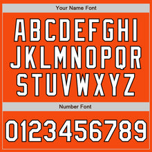 Load image into Gallery viewer, Custom Orange White-Black Authentic Baseball Jersey