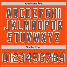 Load image into Gallery viewer, Custom Orange Steel Gray-White Authentic Baseball Jersey