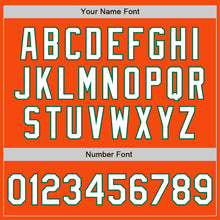 Load image into Gallery viewer, Custom Orange White-Kelly Green Authentic Baseball Jersey
